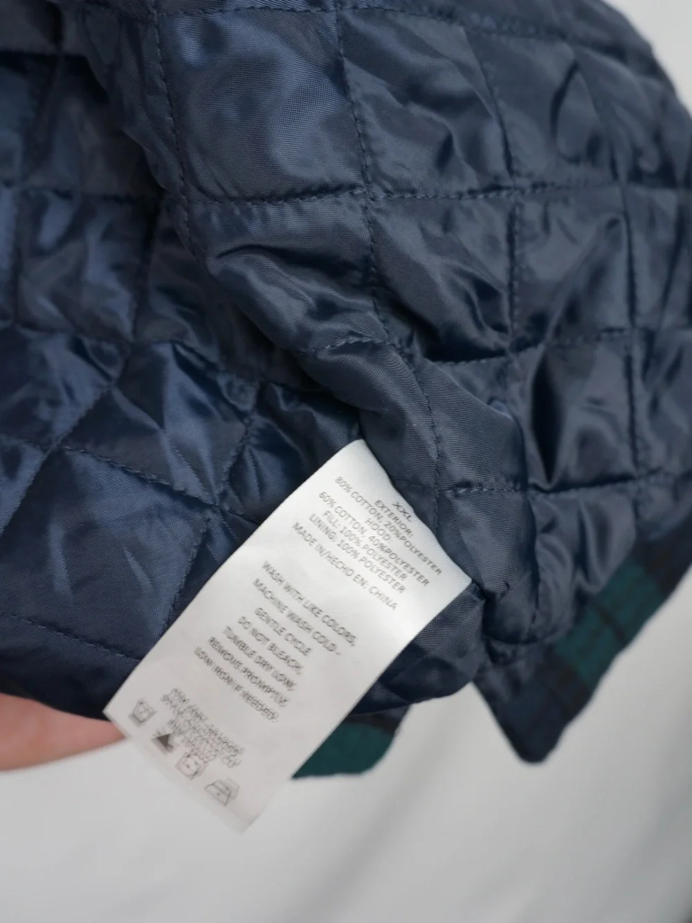 Cloudveil Men's Quilted Flannel Shirt Jacket with Hood, Men's XXL